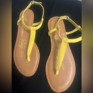 Suede Thong Sandals